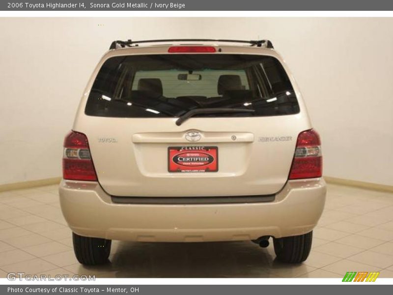 Sonora Gold Metallic / Ivory Beige 2006 Toyota Highlander I4