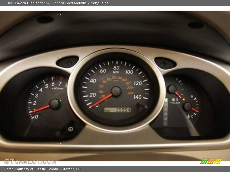 Sonora Gold Metallic / Ivory Beige 2006 Toyota Highlander I4
