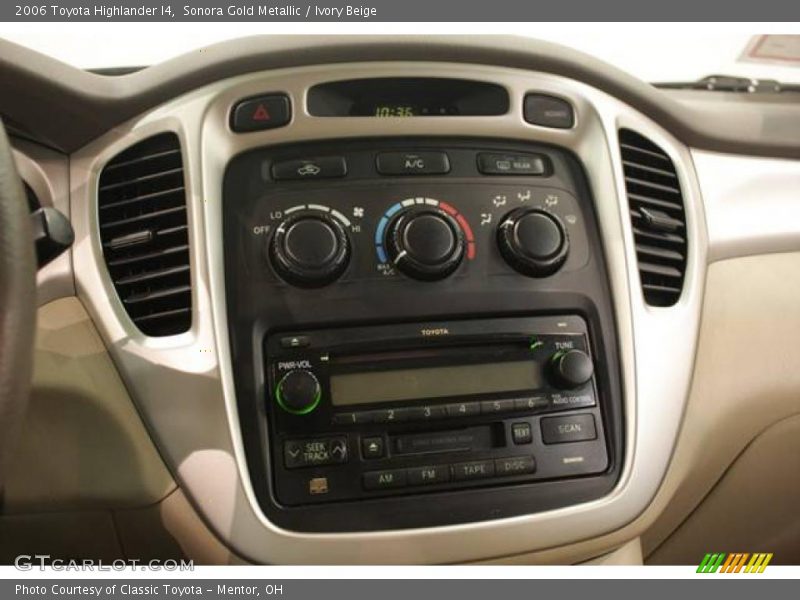 Sonora Gold Metallic / Ivory Beige 2006 Toyota Highlander I4