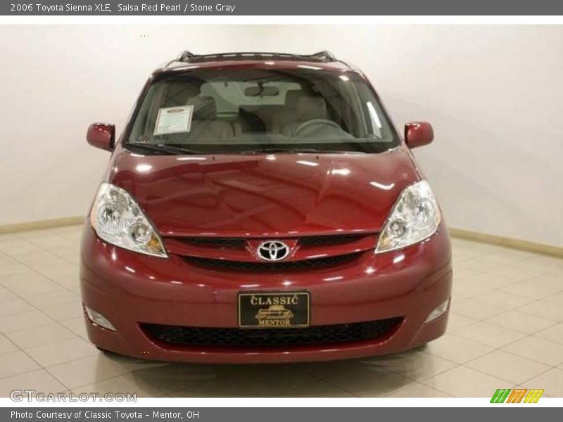 Salsa Red Pearl / Stone Gray 2006 Toyota Sienna XLE