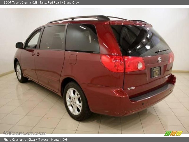 Salsa Red Pearl / Stone Gray 2006 Toyota Sienna XLE