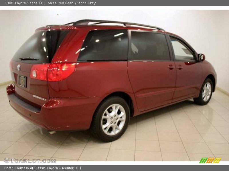 Salsa Red Pearl / Stone Gray 2006 Toyota Sienna XLE
