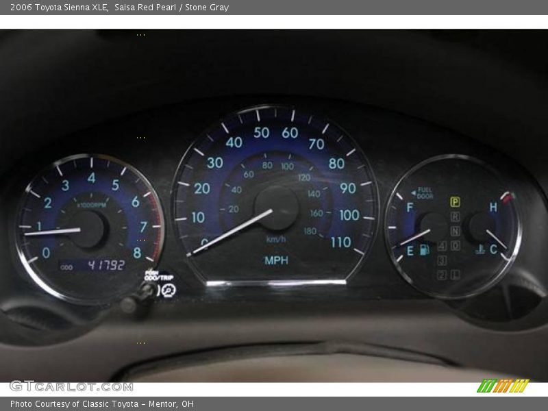 Salsa Red Pearl / Stone Gray 2006 Toyota Sienna XLE