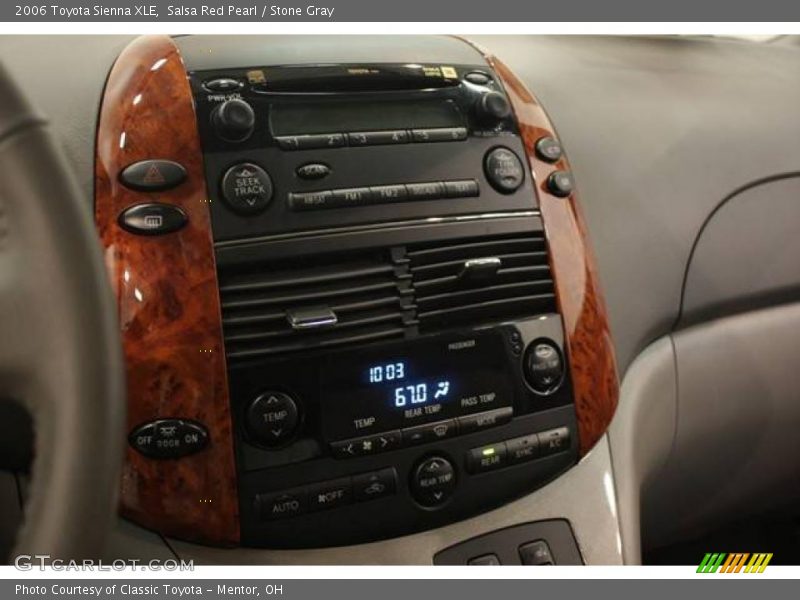 Salsa Red Pearl / Stone Gray 2006 Toyota Sienna XLE