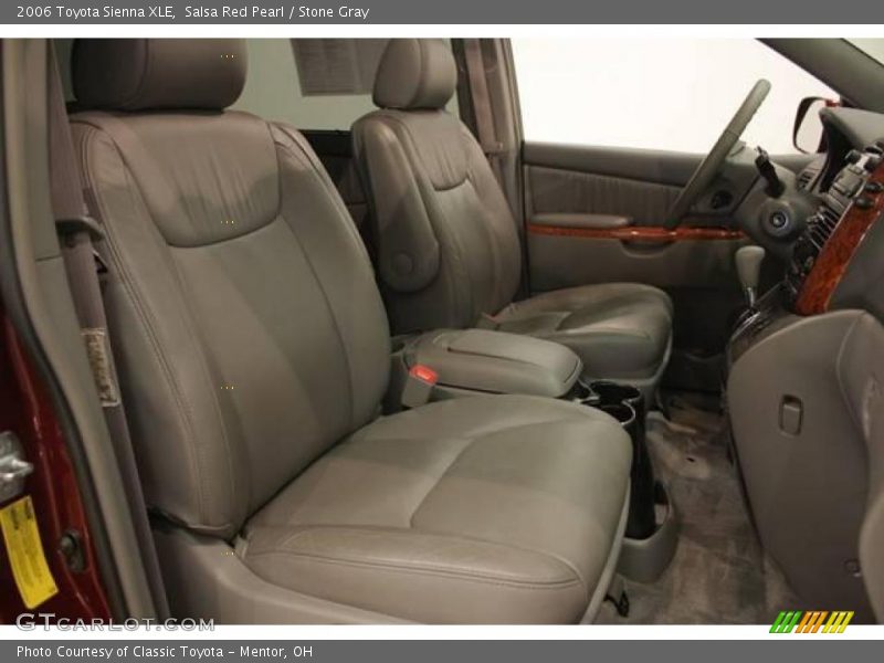 Salsa Red Pearl / Stone Gray 2006 Toyota Sienna XLE