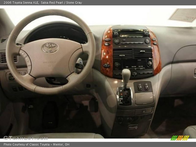 Salsa Red Pearl / Stone Gray 2006 Toyota Sienna XLE