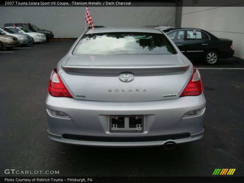 Titanium Metallic / Dark Charcoal 2007 Toyota Solara Sport V6 Coupe