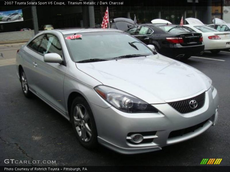 Titanium Metallic / Dark Charcoal 2007 Toyota Solara Sport V6 Coupe