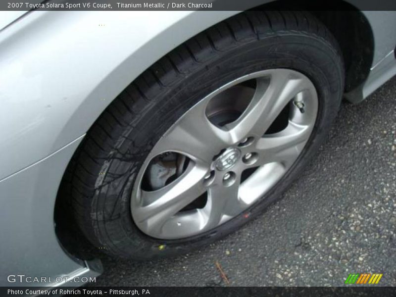 Titanium Metallic / Dark Charcoal 2007 Toyota Solara Sport V6 Coupe