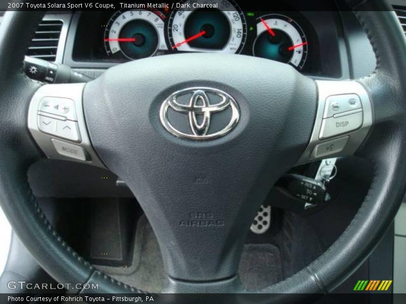 Titanium Metallic / Dark Charcoal 2007 Toyota Solara Sport V6 Coupe
