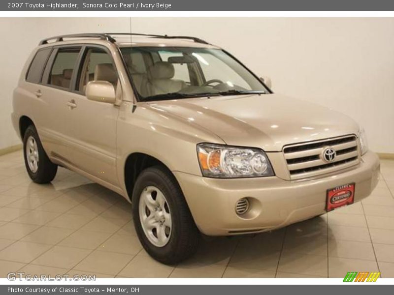 Sonora Gold Pearl / Ivory Beige 2007 Toyota Highlander