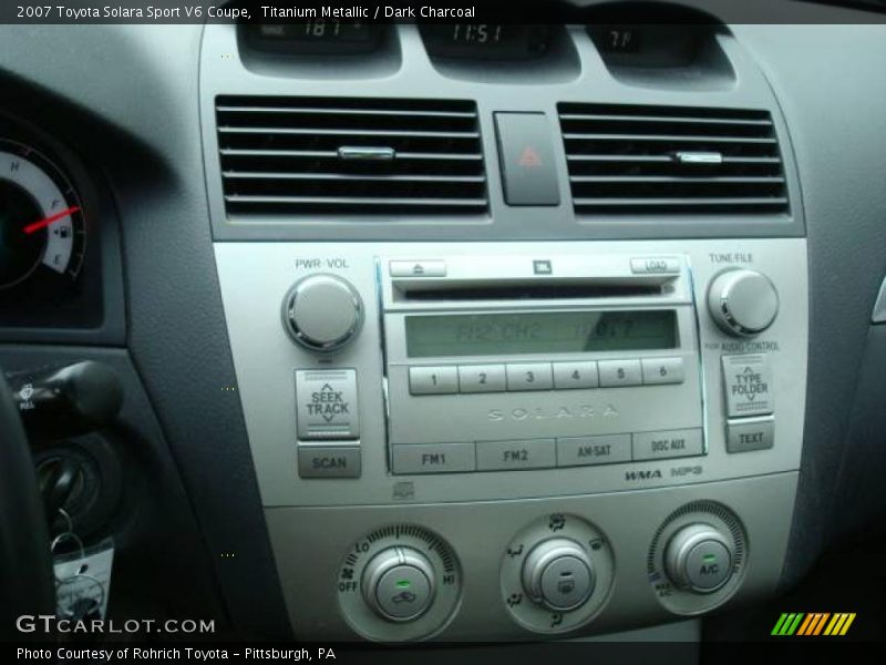 Titanium Metallic / Dark Charcoal 2007 Toyota Solara Sport V6 Coupe