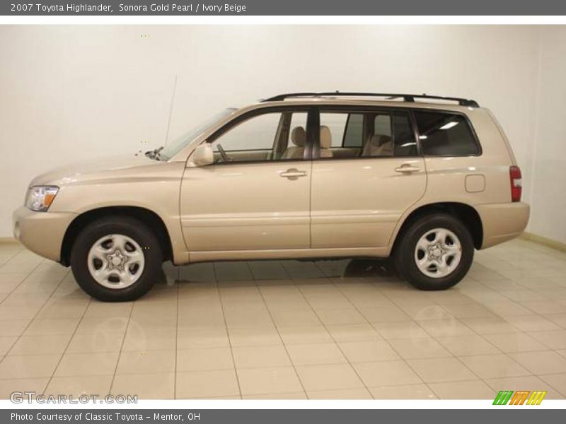 Sonora Gold Pearl / Ivory Beige 2007 Toyota Highlander