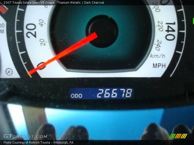 Titanium Metallic / Dark Charcoal 2007 Toyota Solara Sport V6 Coupe