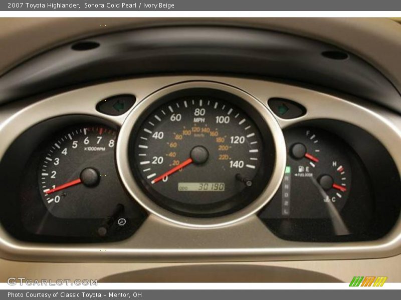 Sonora Gold Pearl / Ivory Beige 2007 Toyota Highlander