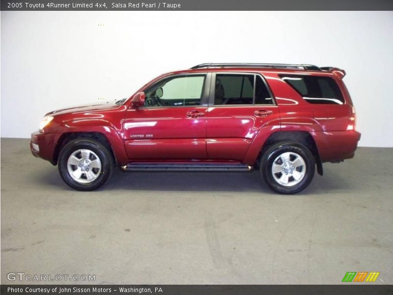 Salsa Red Pearl / Taupe 2005 Toyota 4Runner Limited 4x4