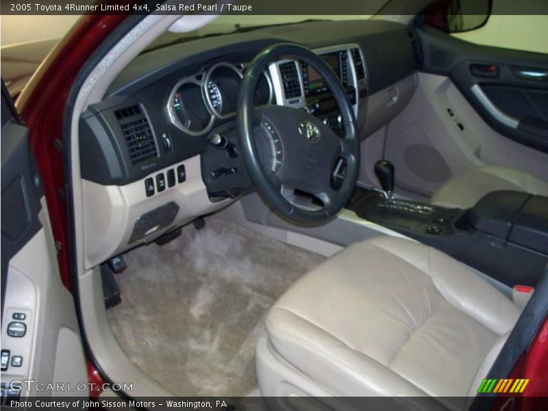 Salsa Red Pearl / Taupe 2005 Toyota 4Runner Limited 4x4