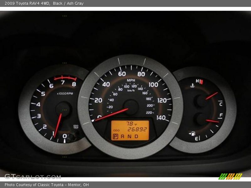 Black / Ash Gray 2009 Toyota RAV4 4WD