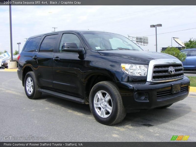 Black / Graphite Gray 2009 Toyota Sequoia SR5 4x4