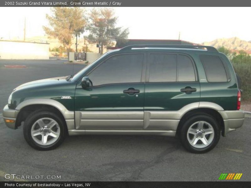 Grove Green Metallic / Gray 2002 Suzuki Grand Vitara Limited