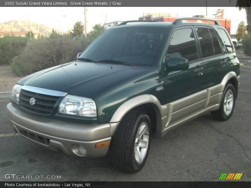 Grove Green Metallic / Gray 2002 Suzuki Grand Vitara Limited