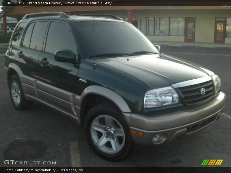 Grove Green Metallic / Gray 2002 Suzuki Grand Vitara Limited