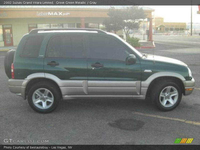 Grove Green Metallic / Gray 2002 Suzuki Grand Vitara Limited