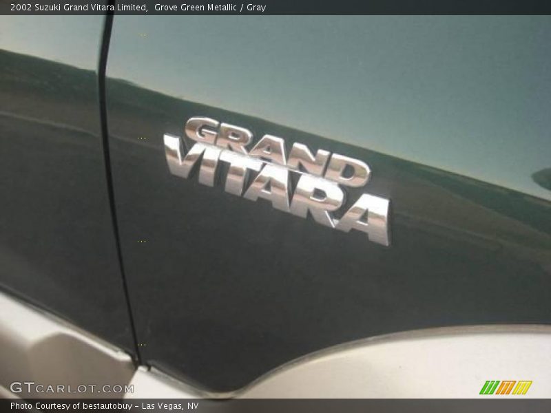 Grove Green Metallic / Gray 2002 Suzuki Grand Vitara Limited
