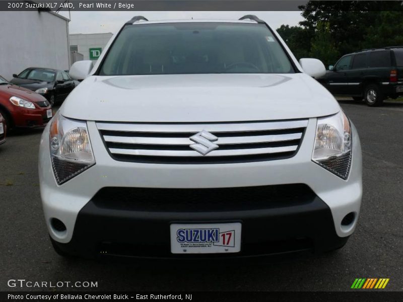 Pearl White / Beige 2007 Suzuki XL7 AWD