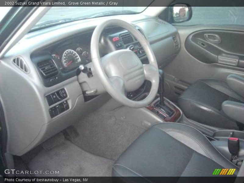 Grove Green Metallic / Gray 2002 Suzuki Grand Vitara Limited