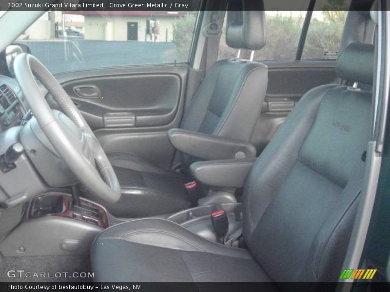 Grove Green Metallic / Gray 2002 Suzuki Grand Vitara Limited