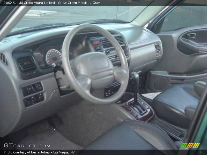 Grove Green Metallic / Gray 2002 Suzuki Grand Vitara Limited