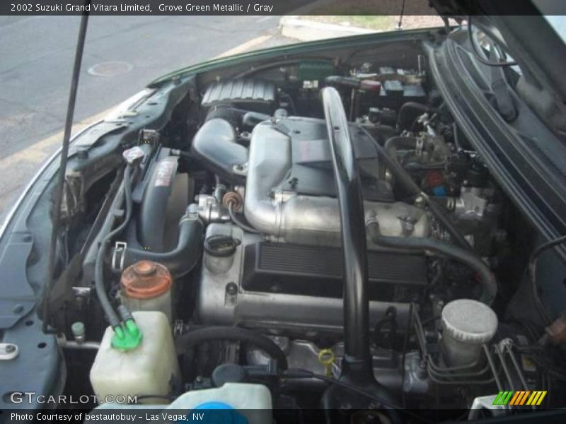 Grove Green Metallic / Gray 2002 Suzuki Grand Vitara Limited