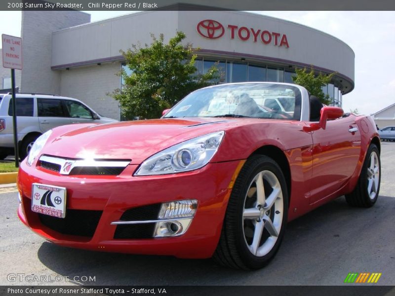 Chili Pepper Red / Black 2008 Saturn Sky Roadster