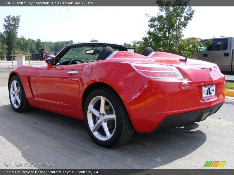 Chili Pepper Red / Black 2008 Saturn Sky Roadster