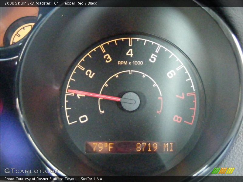Chili Pepper Red / Black 2008 Saturn Sky Roadster