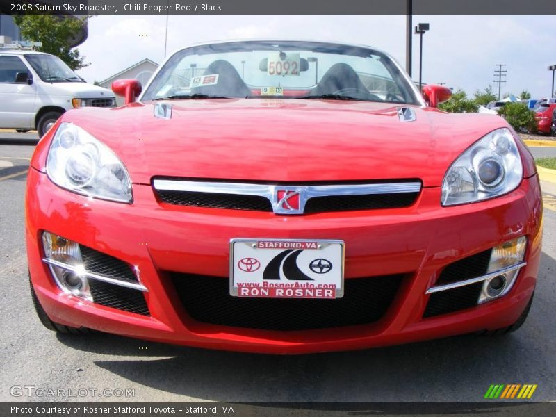 Chili Pepper Red / Black 2008 Saturn Sky Roadster