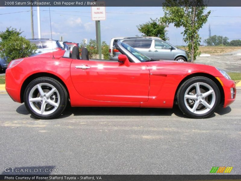 Chili Pepper Red / Black 2008 Saturn Sky Roadster