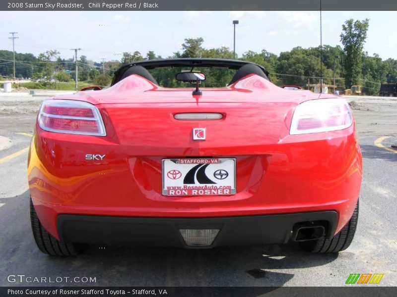 Chili Pepper Red / Black 2008 Saturn Sky Roadster