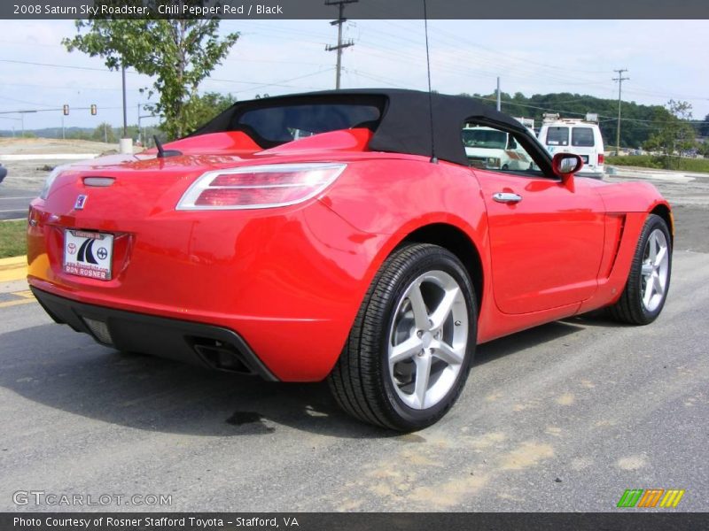 Chili Pepper Red / Black 2008 Saturn Sky Roadster