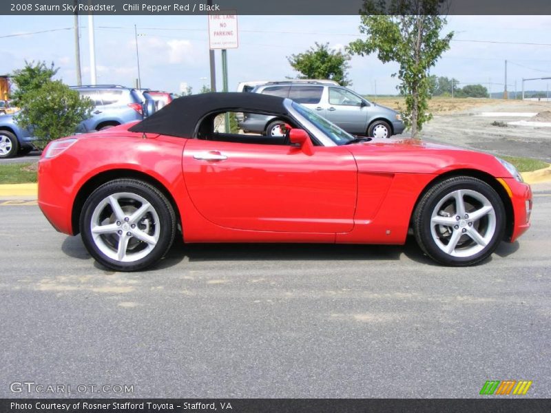 Chili Pepper Red / Black 2008 Saturn Sky Roadster