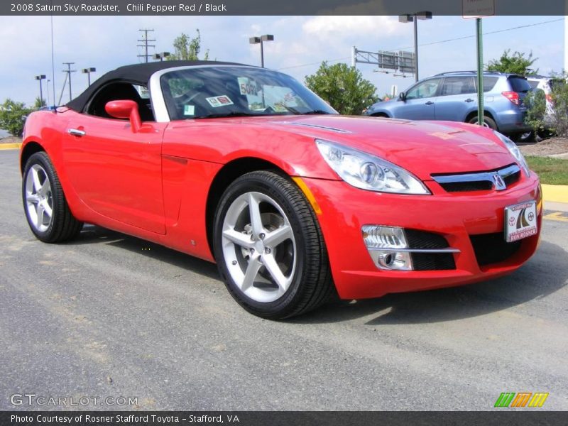 Chili Pepper Red / Black 2008 Saturn Sky Roadster