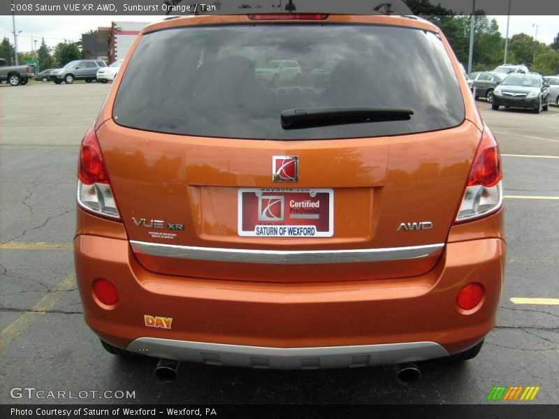 Sunburst Orange / Tan 2008 Saturn VUE XR AWD