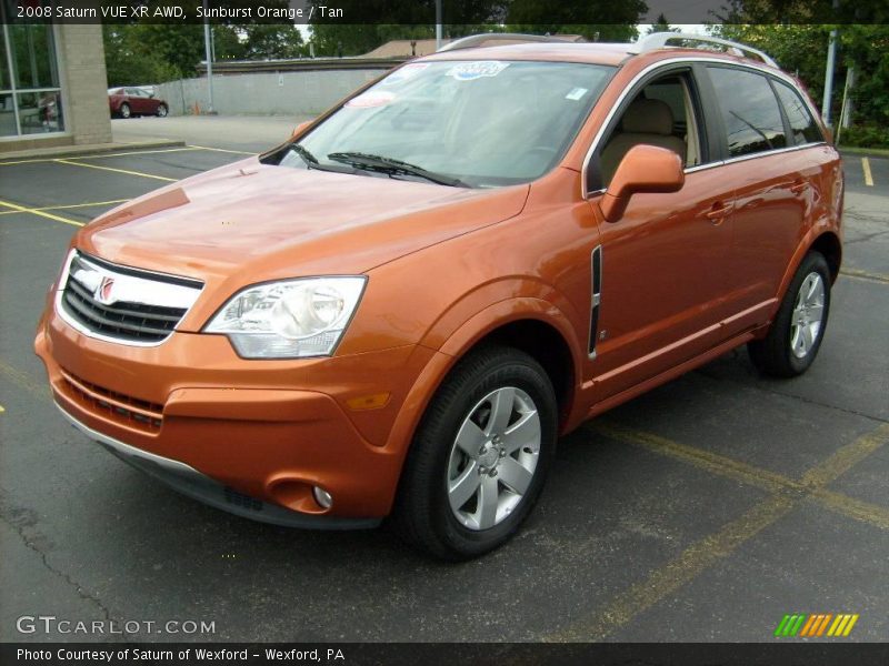 Sunburst Orange / Tan 2008 Saturn VUE XR AWD