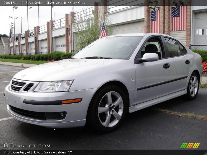 Silver Metallic / Slate Gray 2004 Saab 9-3 Arc Sedan