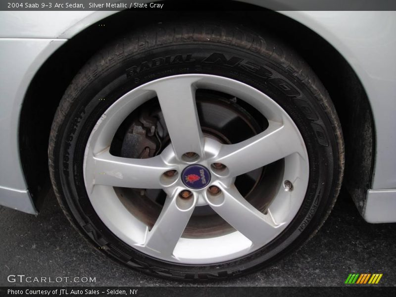 Silver Metallic / Slate Gray 2004 Saab 9-3 Arc Sedan