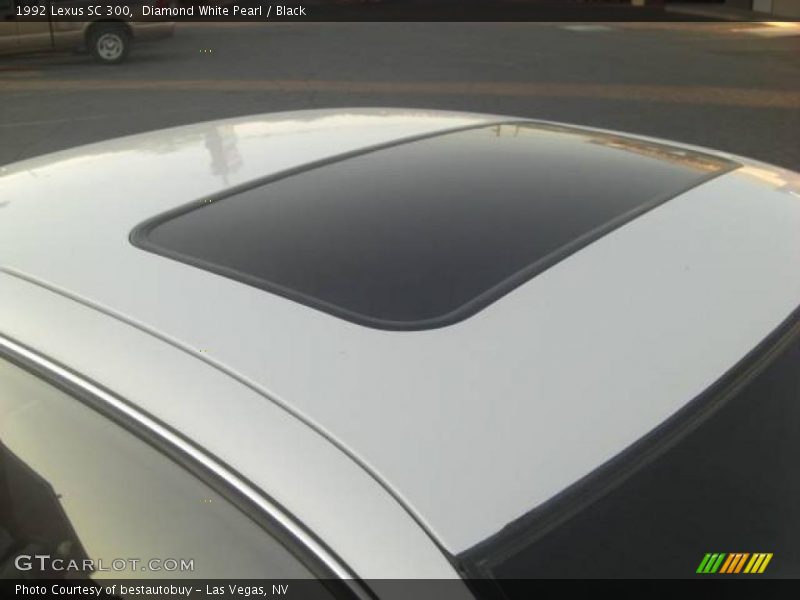 Diamond White Pearl / Black 1992 Lexus SC 300