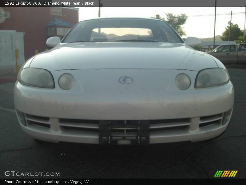 Diamond White Pearl / Black 1992 Lexus SC 300