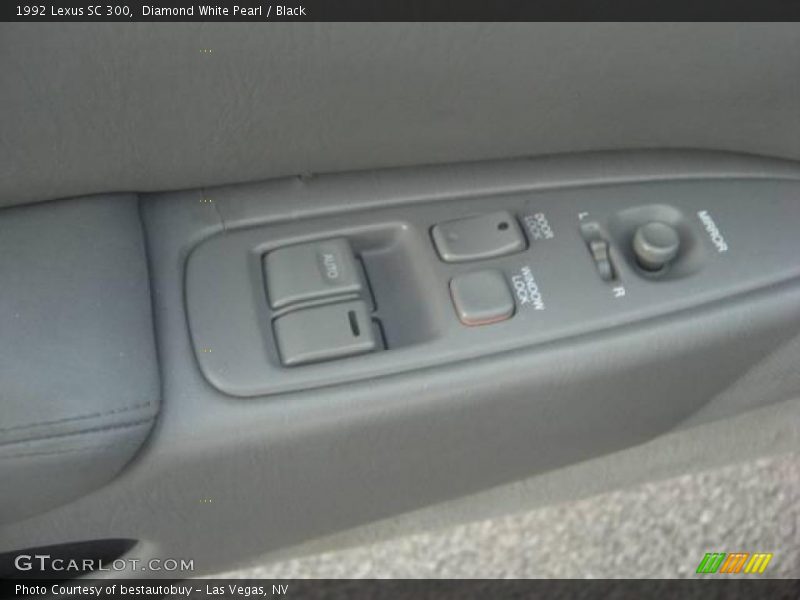 Diamond White Pearl / Black 1992 Lexus SC 300