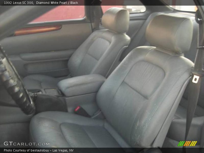 Diamond White Pearl / Black 1992 Lexus SC 300